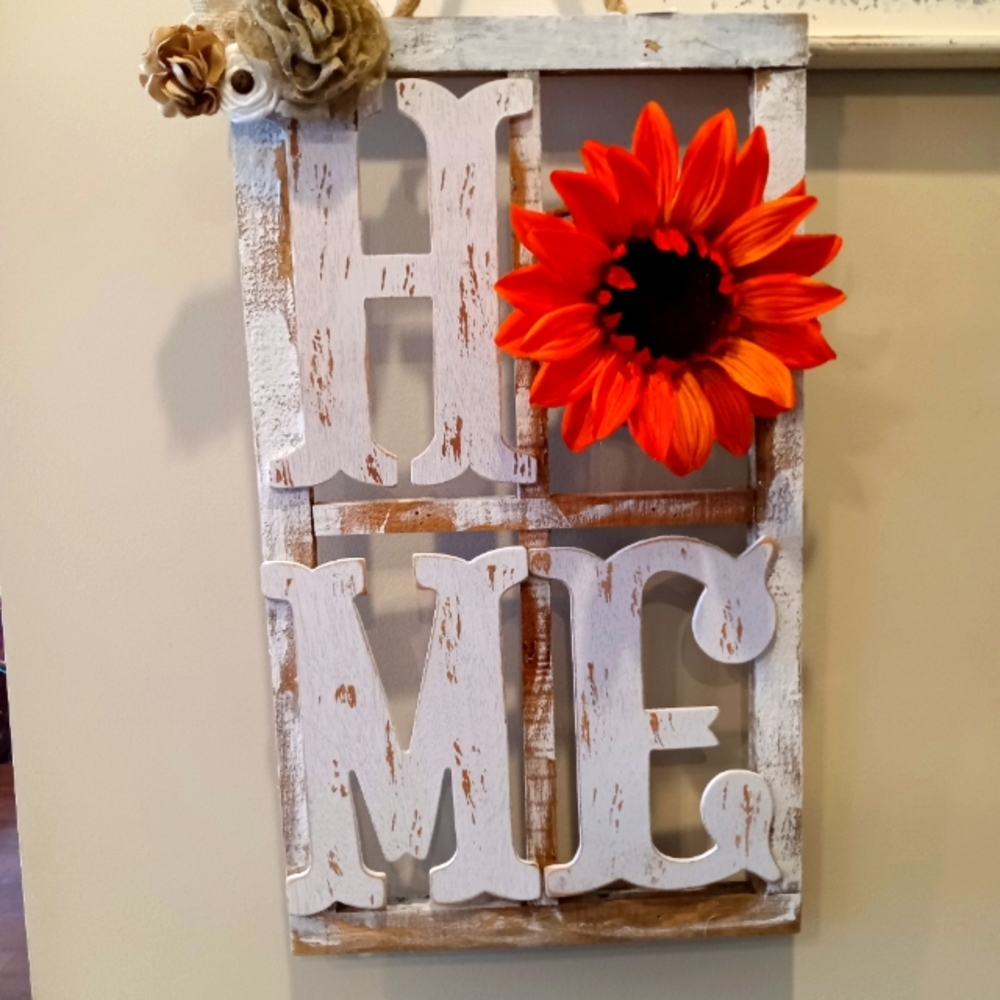 Distressed window pane